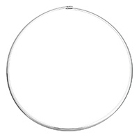 Stainless Steel Collar, for woman, original color Inner Approx Approx 18 Inch 