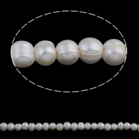 Perlas Patata Freshwater, Perlas cultivadas de agua dulce, natural, 8-9mm, agujero:aproximado 3mm, longitud:aproximado 15.5 Inch, Vendido por Sarta