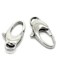 Titanium Steel Lobster Claw Clasp, original color, 20mm Approx 2mm 
