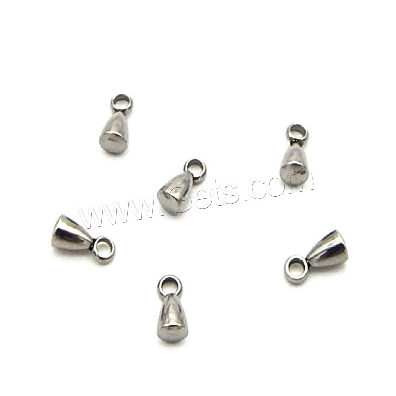 Titanium Steel Extender Chain Drop, different size for choice, original color, Hole:Approx 1mm, Sold By PC