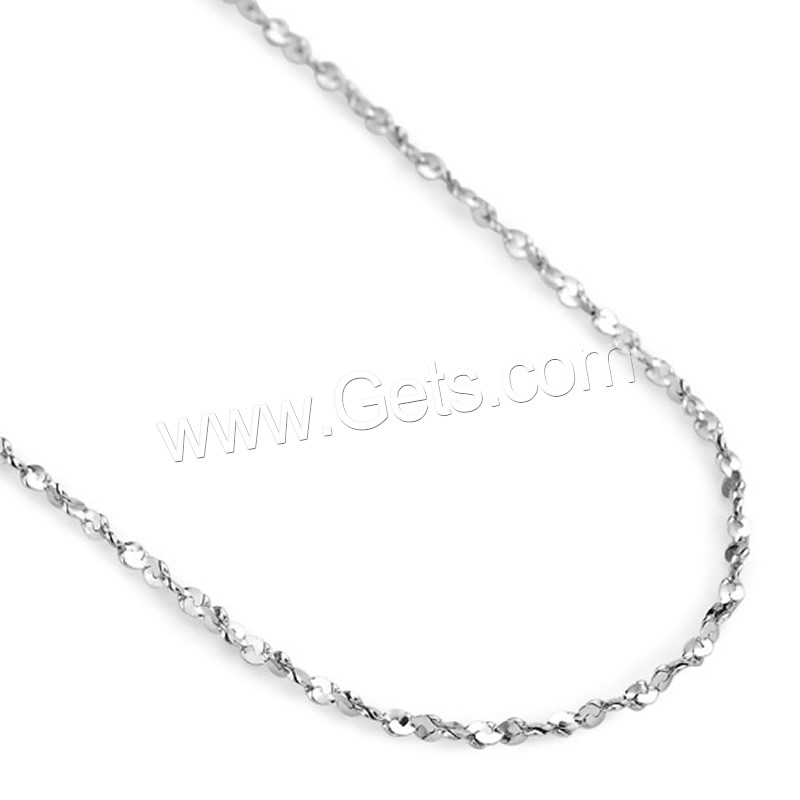 Stainless Steel Chain Jewelry, different size for choice & serpentine chain, original color, Sold By m