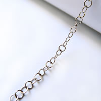 Stainless Steel Rolo Chain, original color 