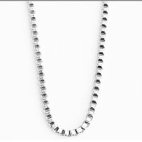 Stainless Steel Chain Necklace, box chain, original color, 1.1mm Approx 17.5 Inch 