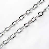 Stainless Steel Chain Necklace, original color, 2.5mm Approx 19.5 Inch 