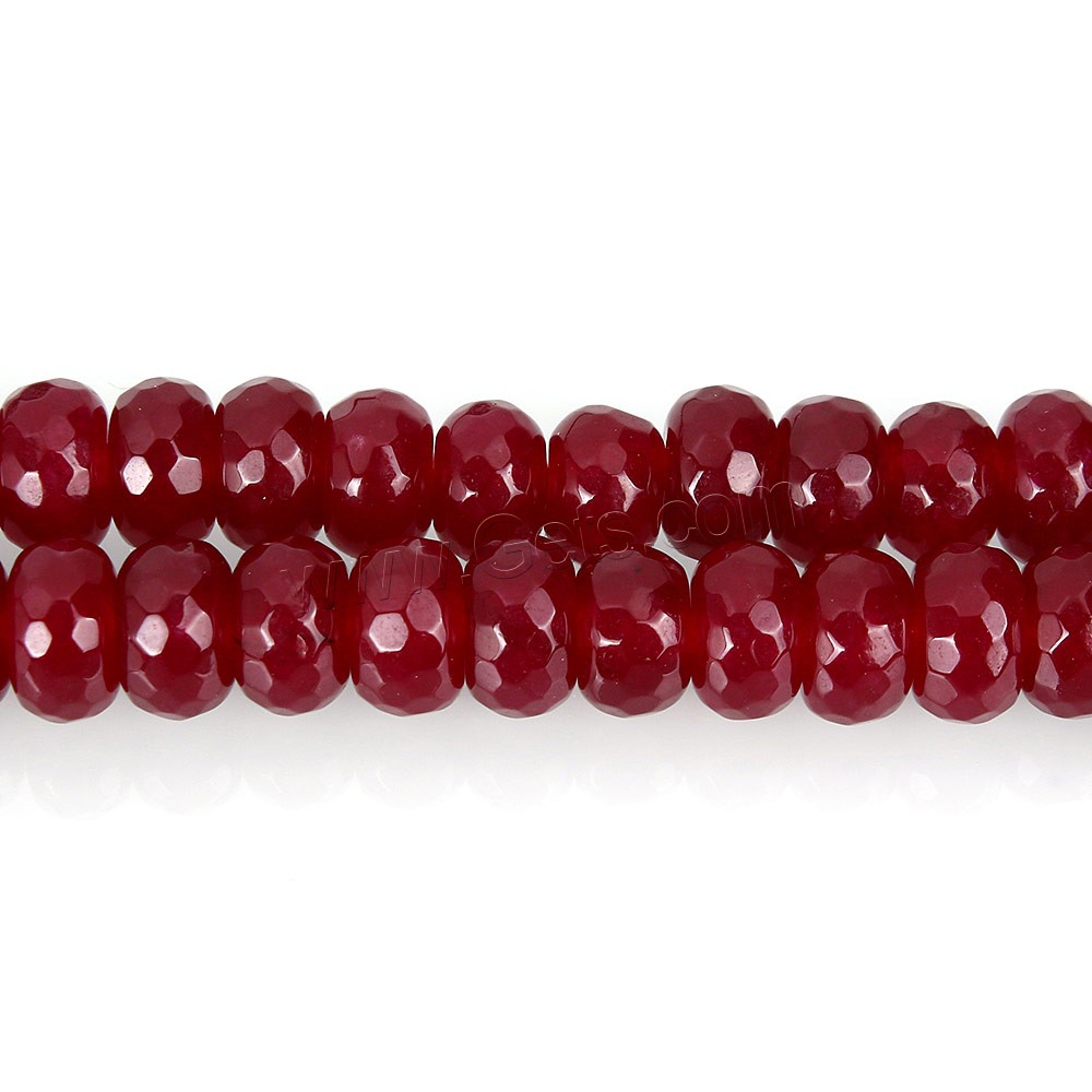Dyed Jade Beads, Rondelle, different size for choice & faceted, more colors for choice, Sold By Strand