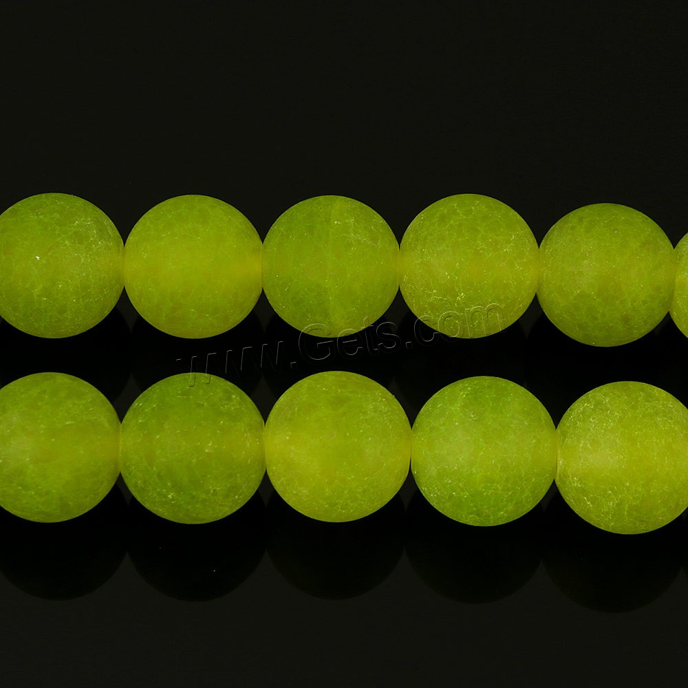 Gefärbte Jade Perlen, rund, verschiedene Größen vorhanden, keine, Länge:ca. 15 ZollInch, verkauft von Strang