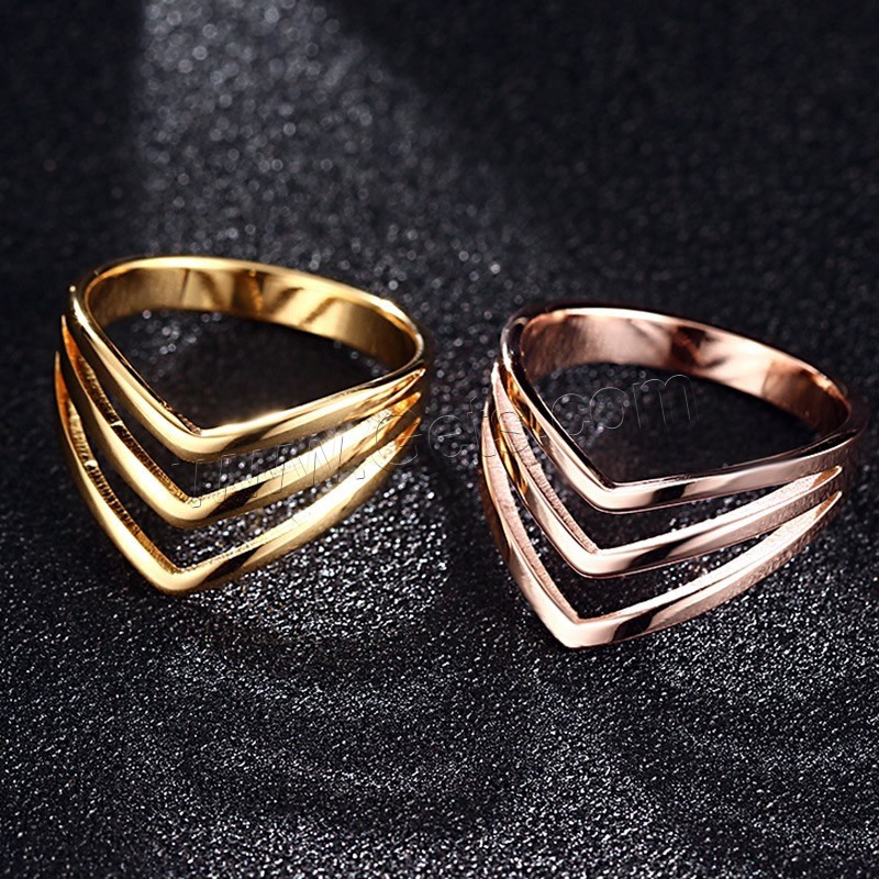 Stainless Steel Finger Ring, plated, different size for choice & for woman, more colors for choice, 12mm, Sold By PC