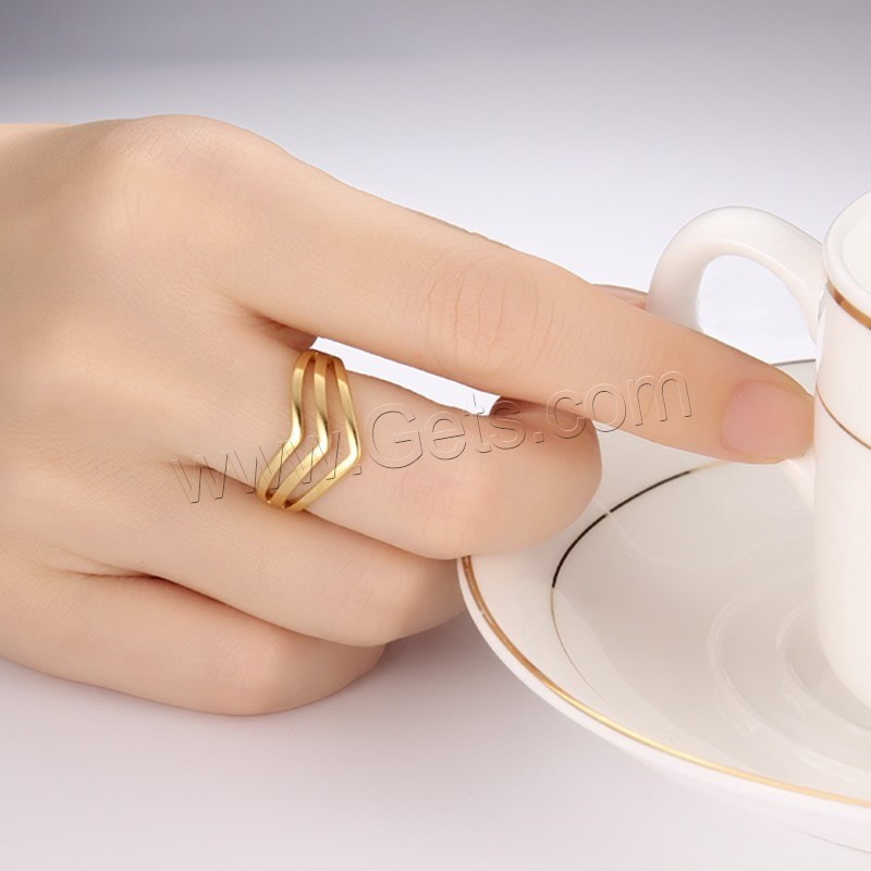 Edelstahl Fingerring, plattiert, verschiedene Größen vorhanden & für Frau, keine, 12mm, verkauft von PC