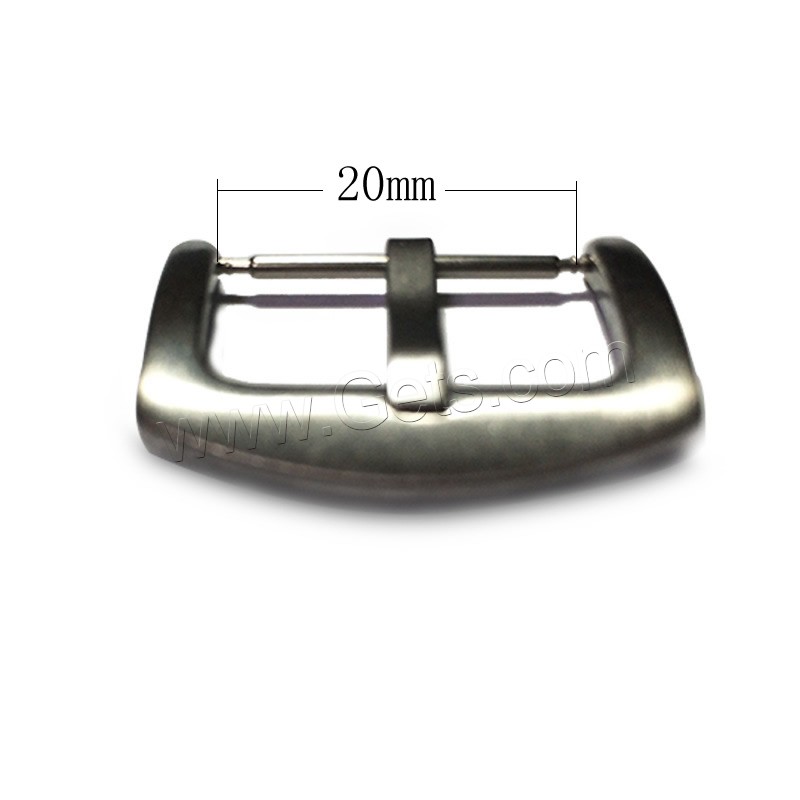 201 Stainless Steel Pin Buckle, polished, different size for choice, original color, 20mm, Sold By PC