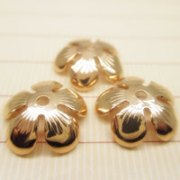 Brass Bead Cap, Flower, 24K gold plated, lead & cadmium free, 10mm Approx 1-2mm 