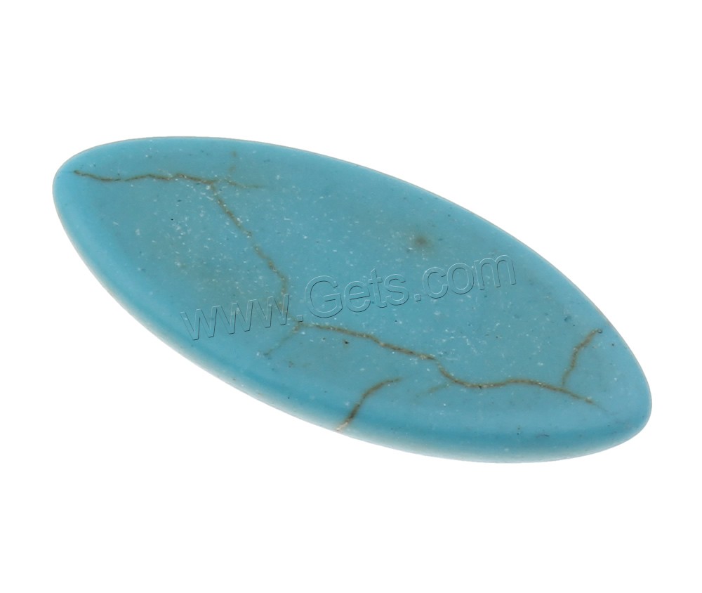 Synthetic Turquoise Cabochon, Horse Eye, different size for choice & flat back, blue, Sold By Bag