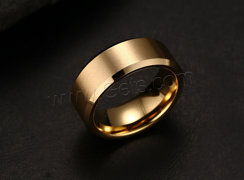 Tungsten Steel Finger Ring, plated, different size for choice & for man, more colors for choice, 8mm, Sold By PC