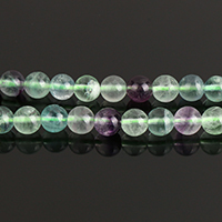 Fluorit Perlen, rund, natürlich, Weitere Größen für Wahl, Länge:15 ZollInch, verkauft von Strang