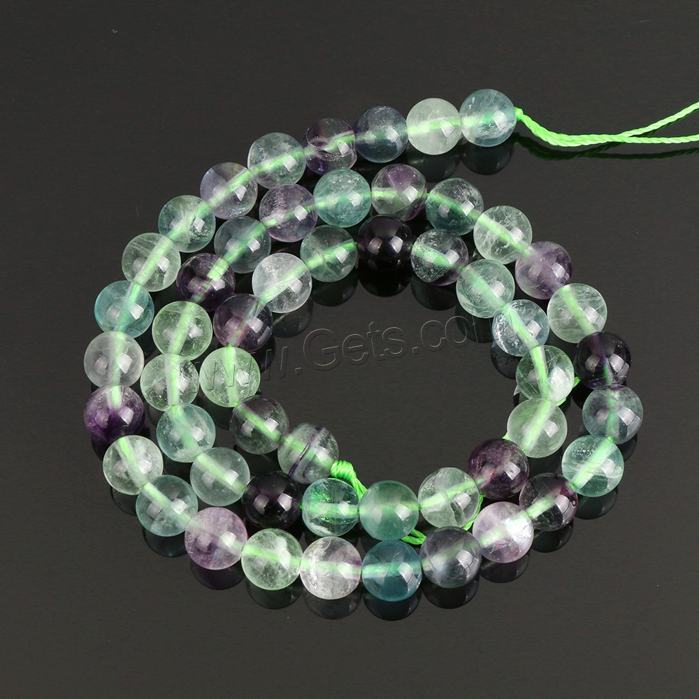 Fluorite Beads, Natural Fluorite, Round, natural, more sizes for choice, Length:15 Inch, Sold By Strand
