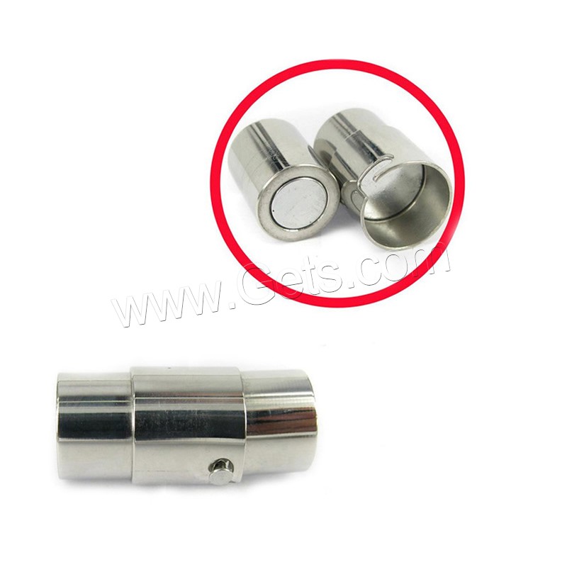 303 Stainless Steel Magnetic Clasp, different size for choice, original color, Sold By PC
