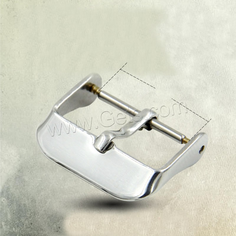 201 Stainless Steel Pin Buckle, different size for choice, original color, Sold By PC