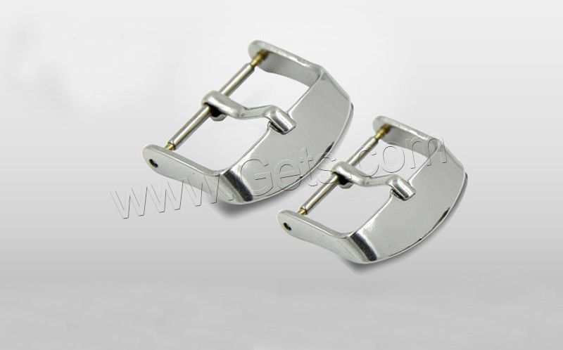 201 Stainless Steel Pin Buckle, rolling & different size for choice, original color, 20mm, Sold By PC