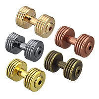 Zinc Alloy Jewelry Beads, Barbell, plated Approx 2mm 