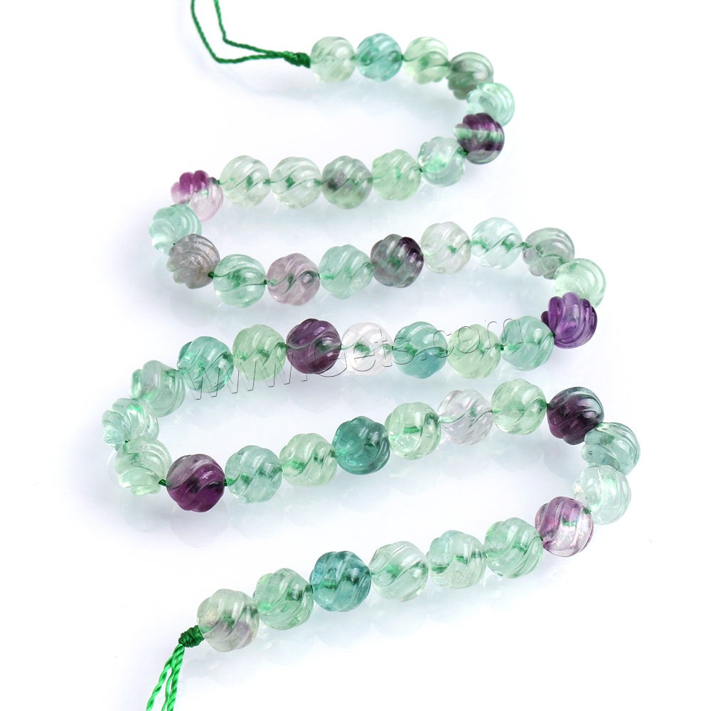Green Fluorite Beads, Round, natural, different size for choice, Hole:Approx 0.7-1mm, Length:Approx 15 Inch, Sold By Strand