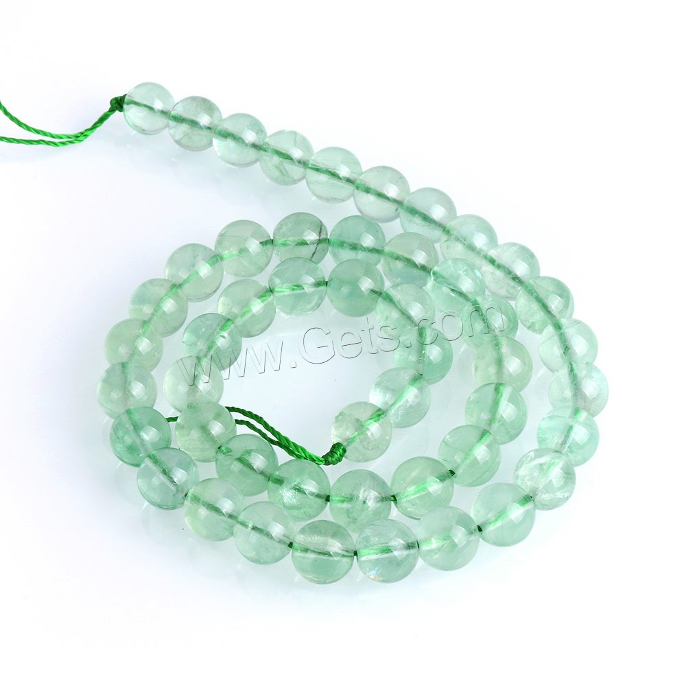 Green Fluorite Beads, Round, natural, different size for choice, Hole:Approx 0.5-1mm, Length:Approx 15 Inch, Sold By Strand