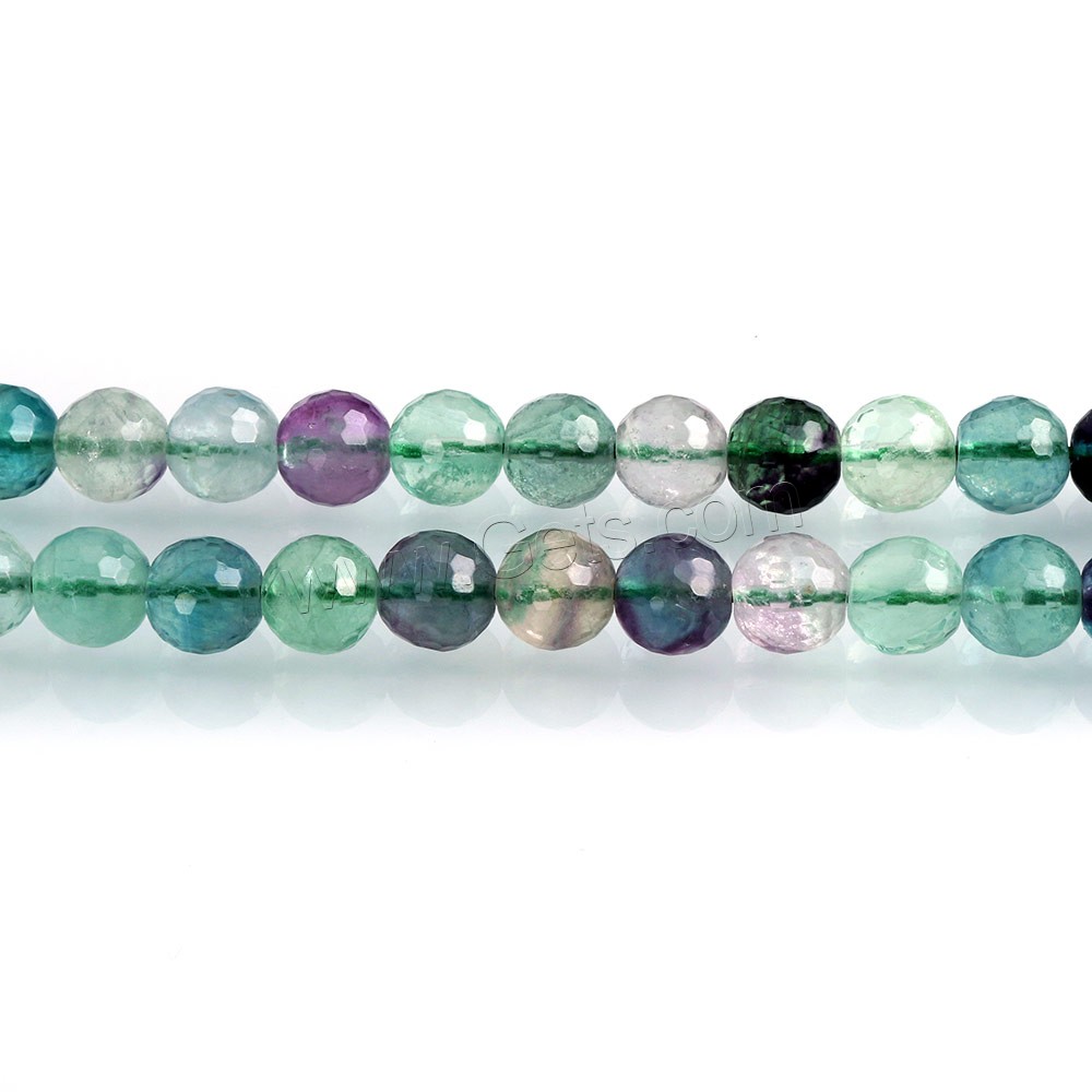 Green Fluorite Beads, Round, natural, different size for choice & faceted, Hole:Approx 0.7-1mm, Length:Approx 15 Inch, Sold By Strand