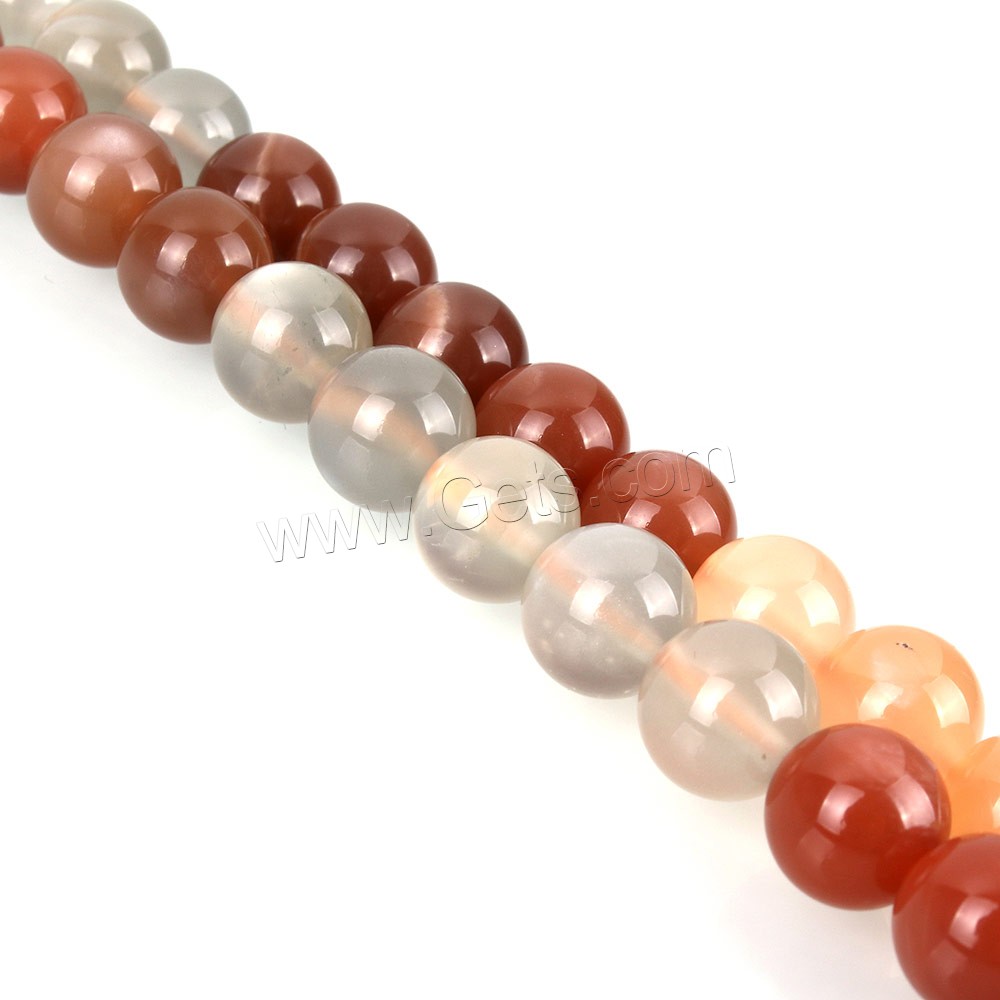 Natural Moonstone Beads, Round, different size for choice, Grade AA, Length:Approx 15 Inch, Sold By Strand