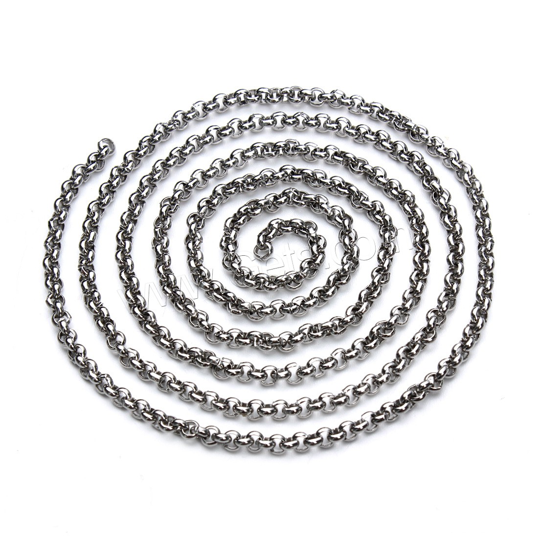 Rolo cadena del acero inoxidable, diverso tamaño para la opción & cadena Rolo, color original, 5m/Bolsa, Vendido por Bolsa