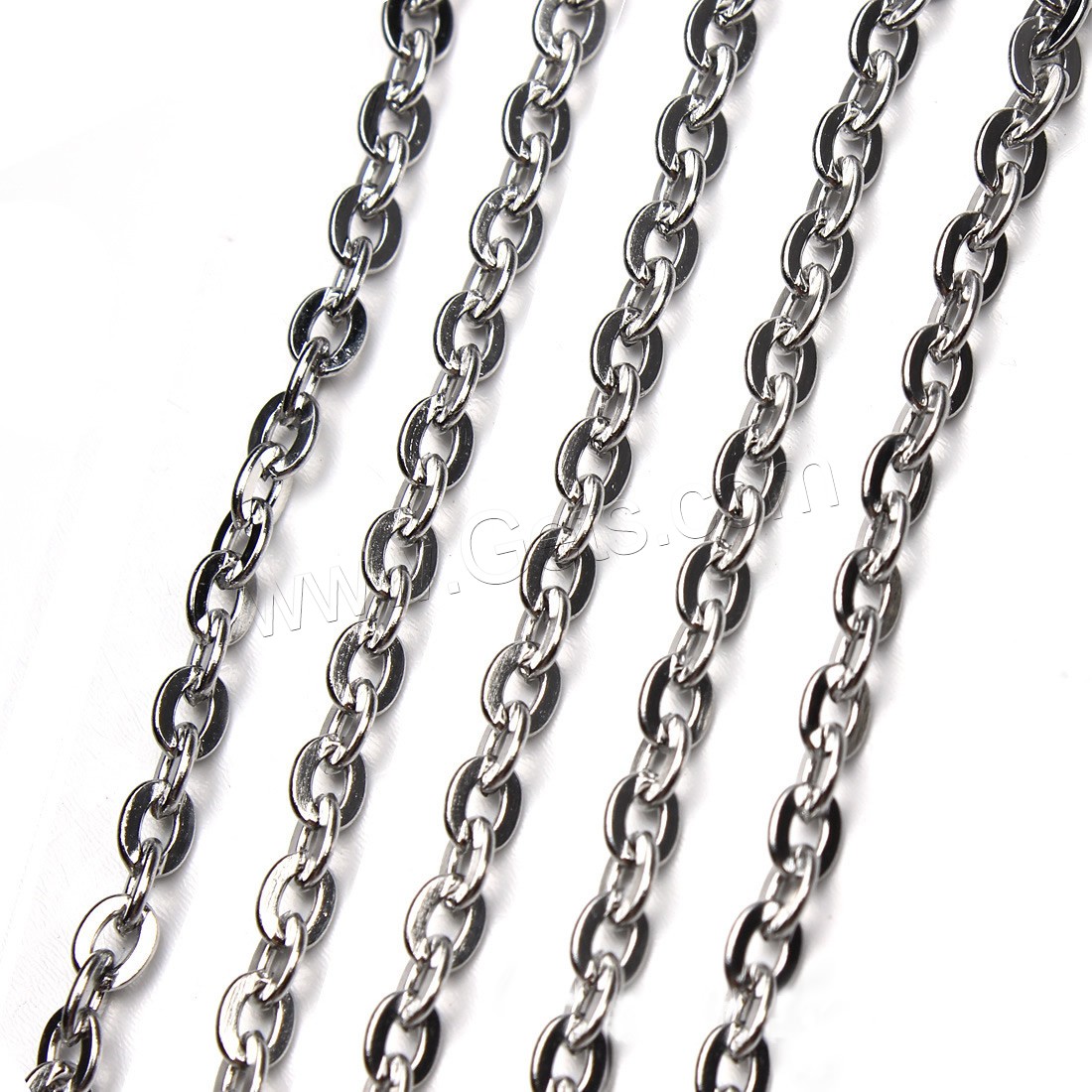 Нержавеющая сталь Овальном Сеть, нержавеющая сталь, разный размер для выбора & Овальный цепь, оригинальный цвет, 5м/сумка, продается сумка