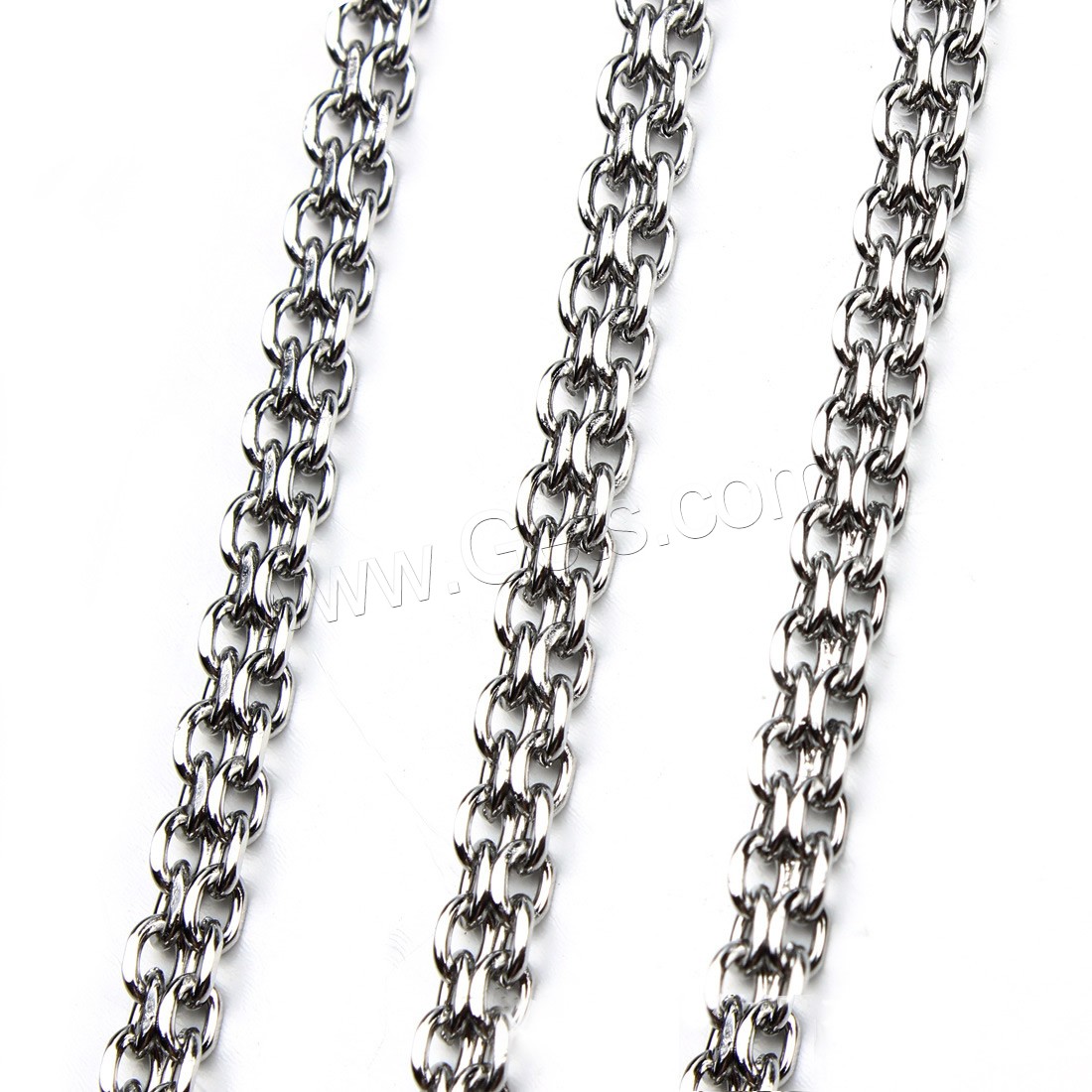 Stainless Steel Oval Chain, different size for choice, original color, 5m/Bag, Sold By Bag