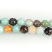 Perles amazonite, Rond, naturel, normes différentes pour le choix & facettes Environ 1-1.5mm Environ 15.5 pouce, Vendu par brin