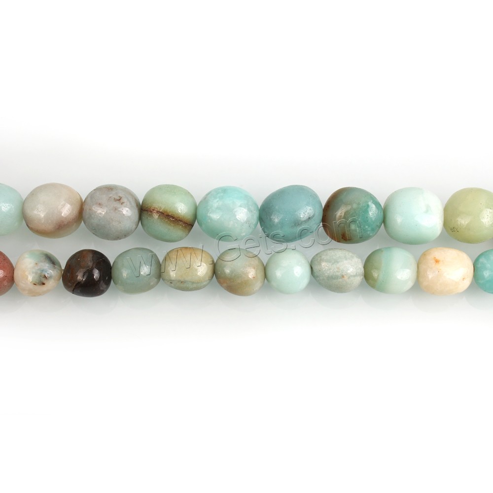 Amazonite Beads, Oval, natural, different size for choice, Hole:Approx 1mm, Length:Approx 15.5 Inch, Sold By Strand