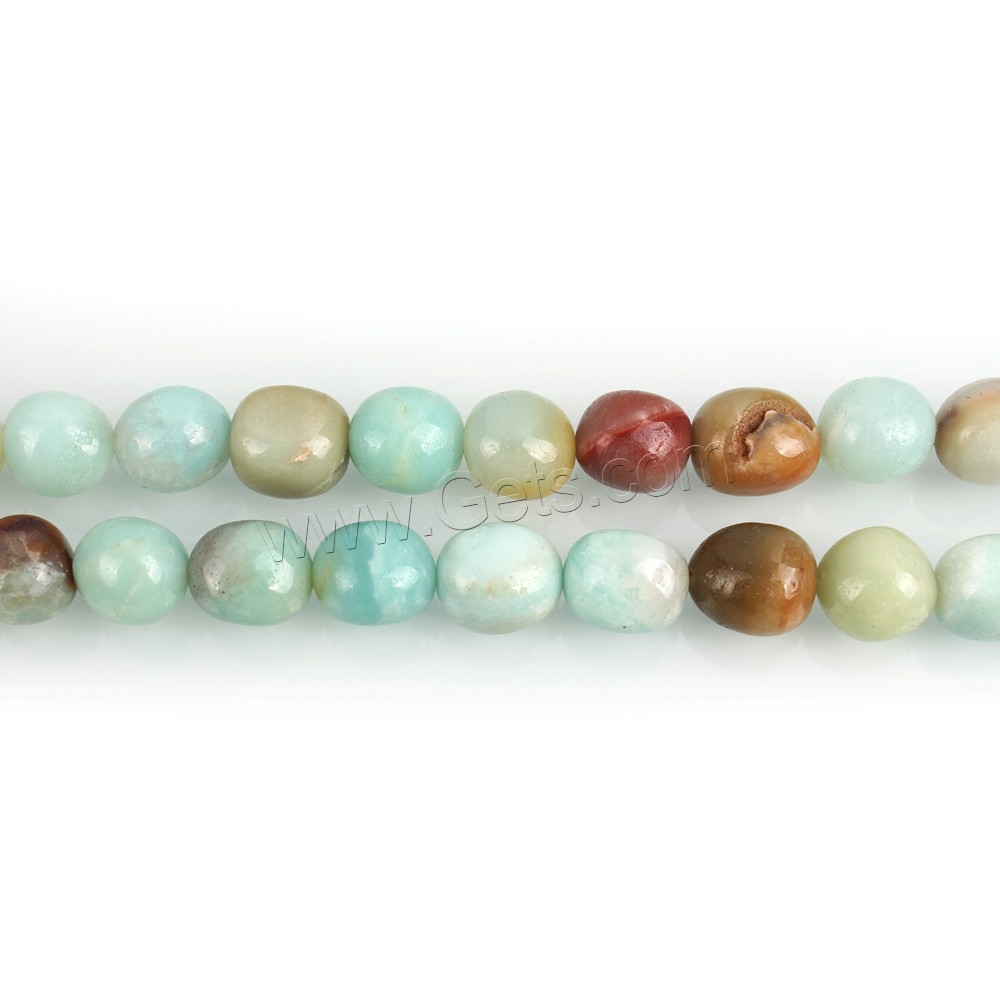 Perles amazonite, ovale, naturel, normes différentes pour le choix, Trou:Environ 1mm, Longueur:Environ 15.5 pouce, Vendu par brin