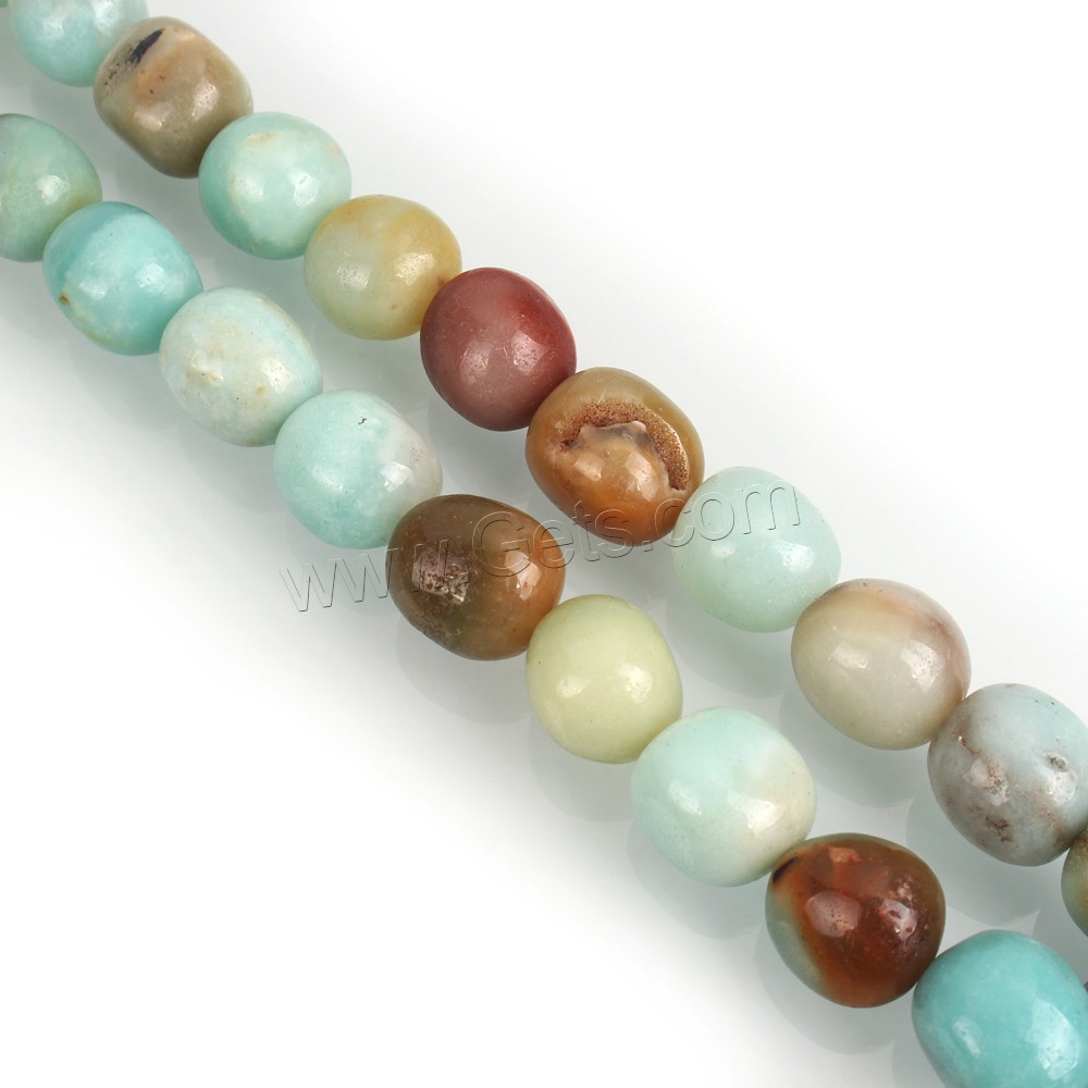 Perles amazonite, ovale, naturel, normes différentes pour le choix, Trou:Environ 1mm, Longueur:Environ 15.5 pouce, Vendu par brin