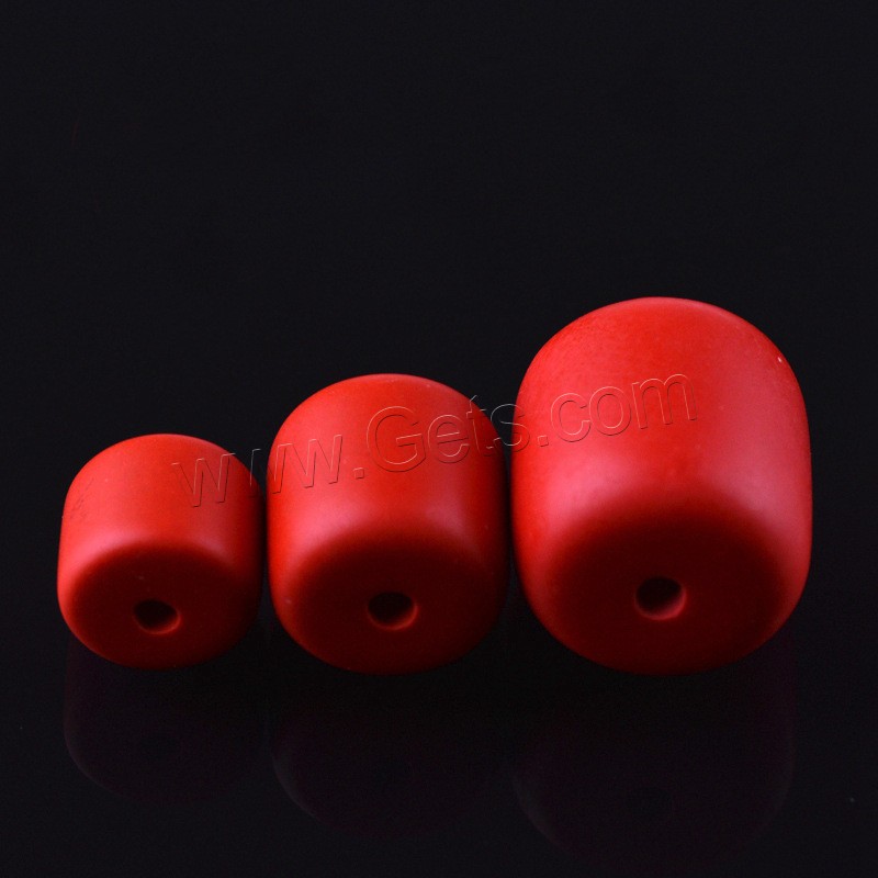Cinnabar Beads, Column, different size for choice, Hole:Approx 2mm, Sold By PC