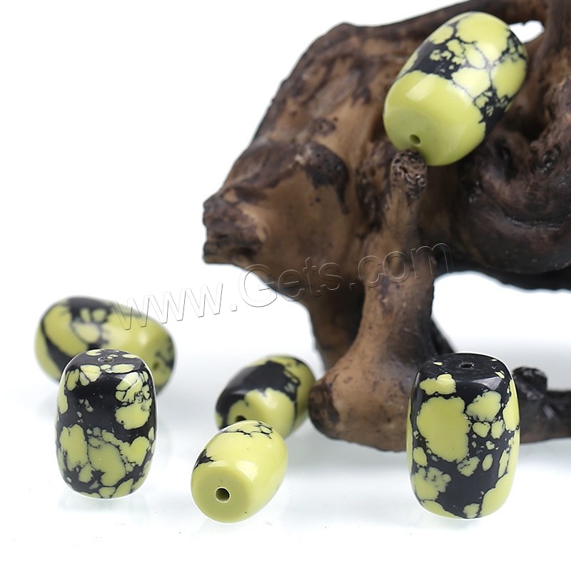 Olivin Türkis Perle, oval, natürlich, verschiedene Größen vorhanden, Bohrung:ca. 1mm, verkauft von PC