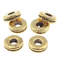Zinc Alloy Spacer Beads, Flat Round, antique gold color plated, lead & cadmium free Approx 1.2mm 