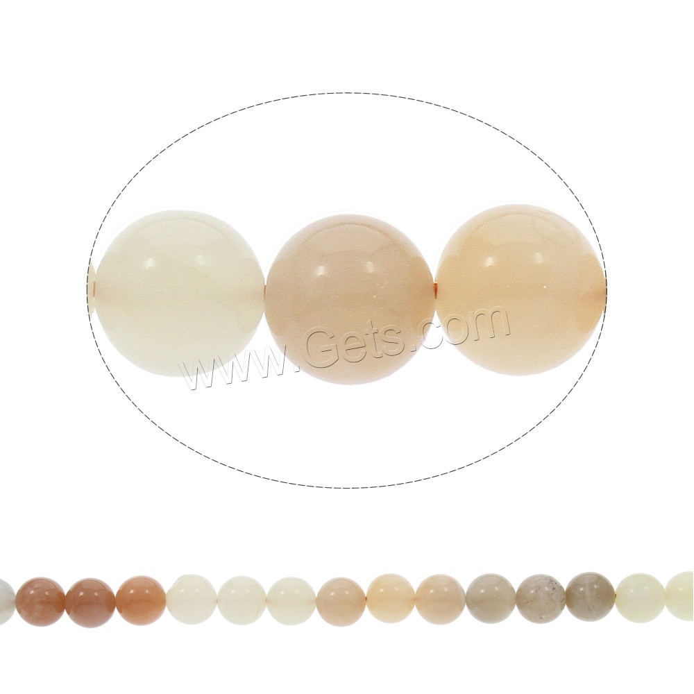 Sunstone Bead, Round, different size for choice, Hole:Approx 1mm, Length:Approx 15.5 Inch, Sold By Strand