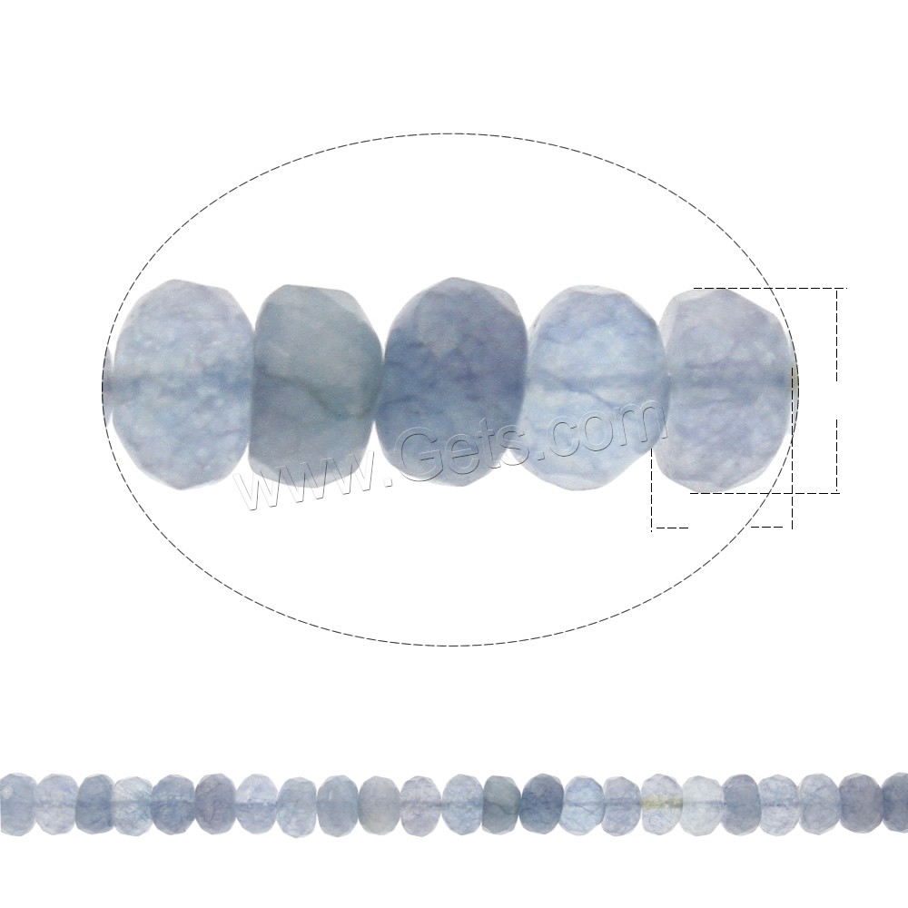 Aquamarine Beads, Flat Round, natural, March Birthstone & different size for choice & faceted, Hole:Approx 1mm, Length:Approx 15.5 Inch, Sold By Strand