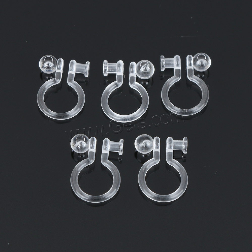 Plastic Earring Clip Component, different size for choice, 7x10.5mm, Sold By Pair