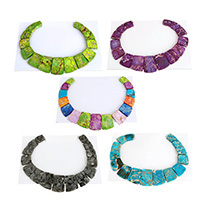 Fashion Necklace Bottom, Gemstone, natural & graduated beads, 23-30x17.5-40x7-7.5mm Approx 1.2mm Approx 13 Inch, Approx 