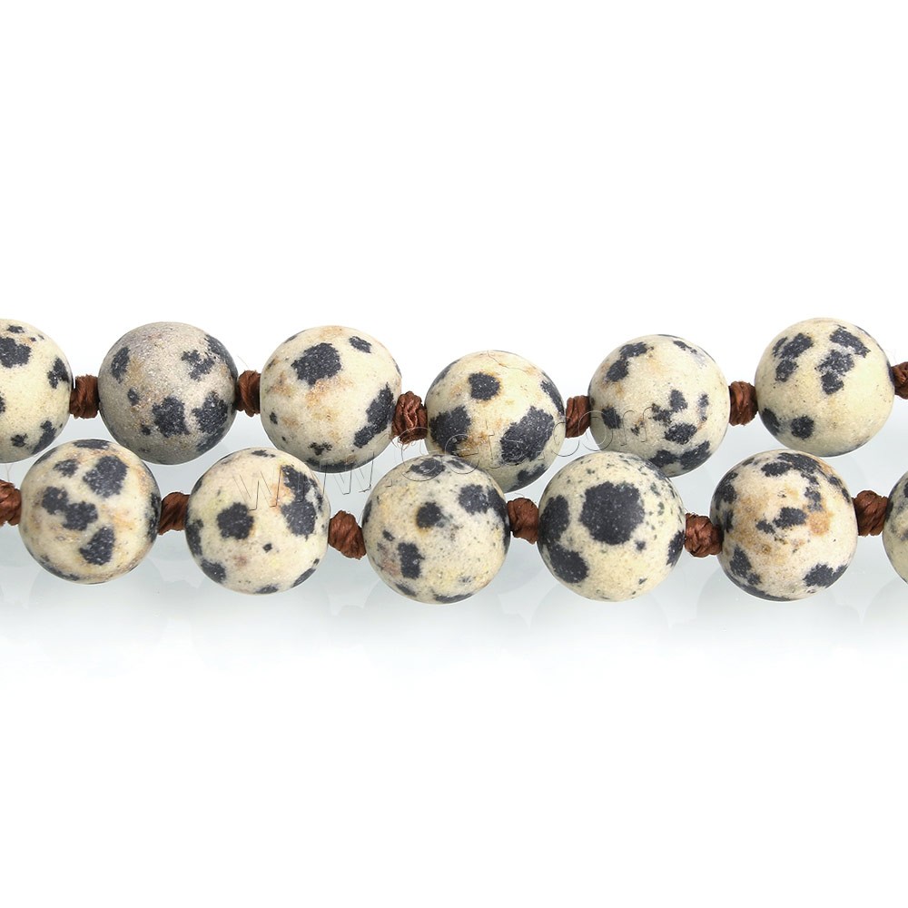 Dalmatian Beads, Round, natural, different length for choice & frosted, 8mm, Hole:Approx 1mm, Sold By Strand