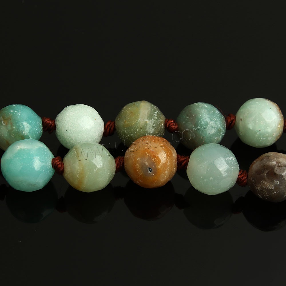 Amazonite Beads, Round, natural, different length for choice & faceted, 8mm, Hole:Approx 1mm, Sold By Strand