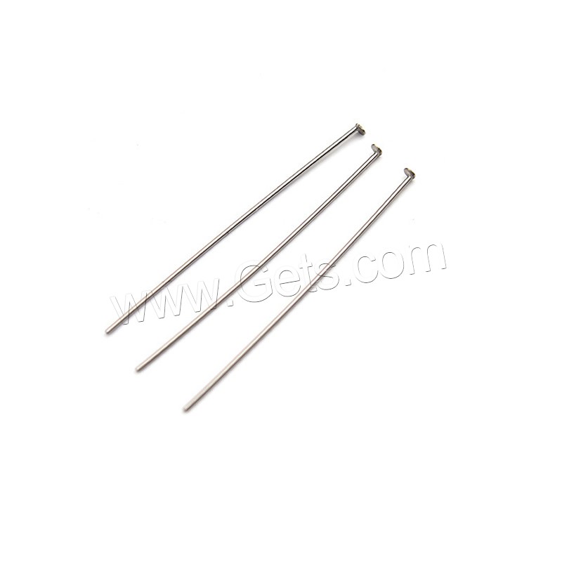 Stainless Steel Headpins, different size for choice, original color, lead & cadmium free, 100PCs/Bag, Sold By Bag