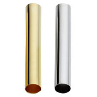 Perle tube en laiton, Placage, plus de couleurs à choisir, protéger l'environnement, sans nickel, plomb et cadmium, 30mm Environ 4mm Vendu par sac