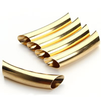 Brass Tube Beads, gold color plated, nickel, lead & cadmium free Approx 3mm 