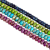 Eindruck Jaspis Perlen, Impression Jaspis, Rondell, natürlich, verschiedene Größen vorhanden, keine, Bohrung:ca. 1mm, Länge:ca. 16 ZollInch, verkauft von Strang