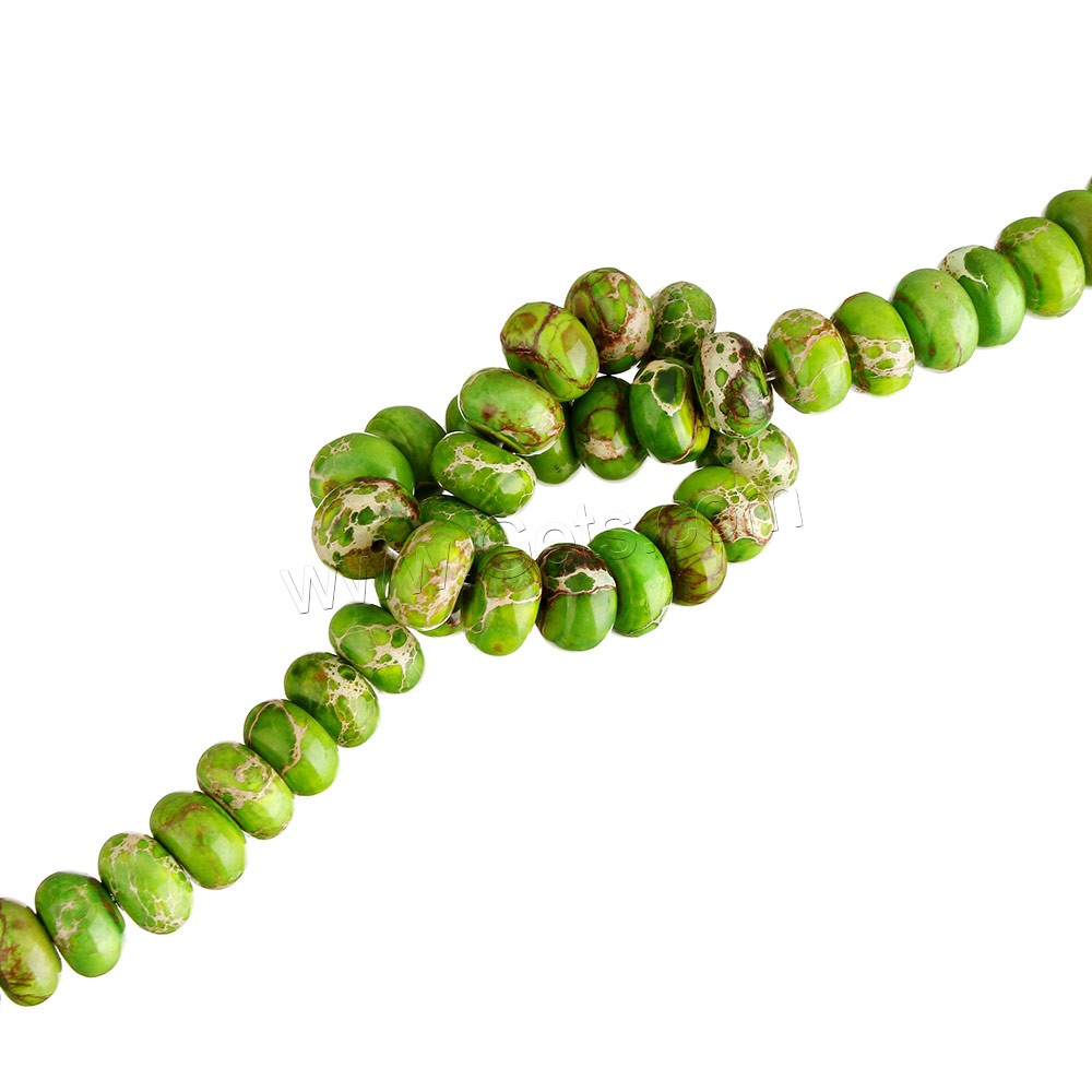 Eindruck Jaspis Perlen, Impression Jaspis, Rondell, natürlich, verschiedene Größen vorhanden, keine, Bohrung:ca. 1mm, Länge:ca. 16 ZollInch, verkauft von Strang