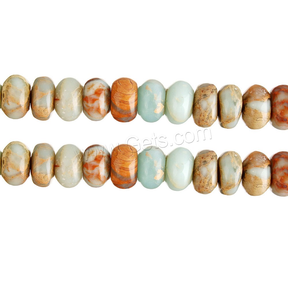 Aqua Terra Jasper Beads, Rondelle, natural, different size for choice, Hole:Approx 0.8-1mm, Length:Approx 16 Inch, Sold By Strand