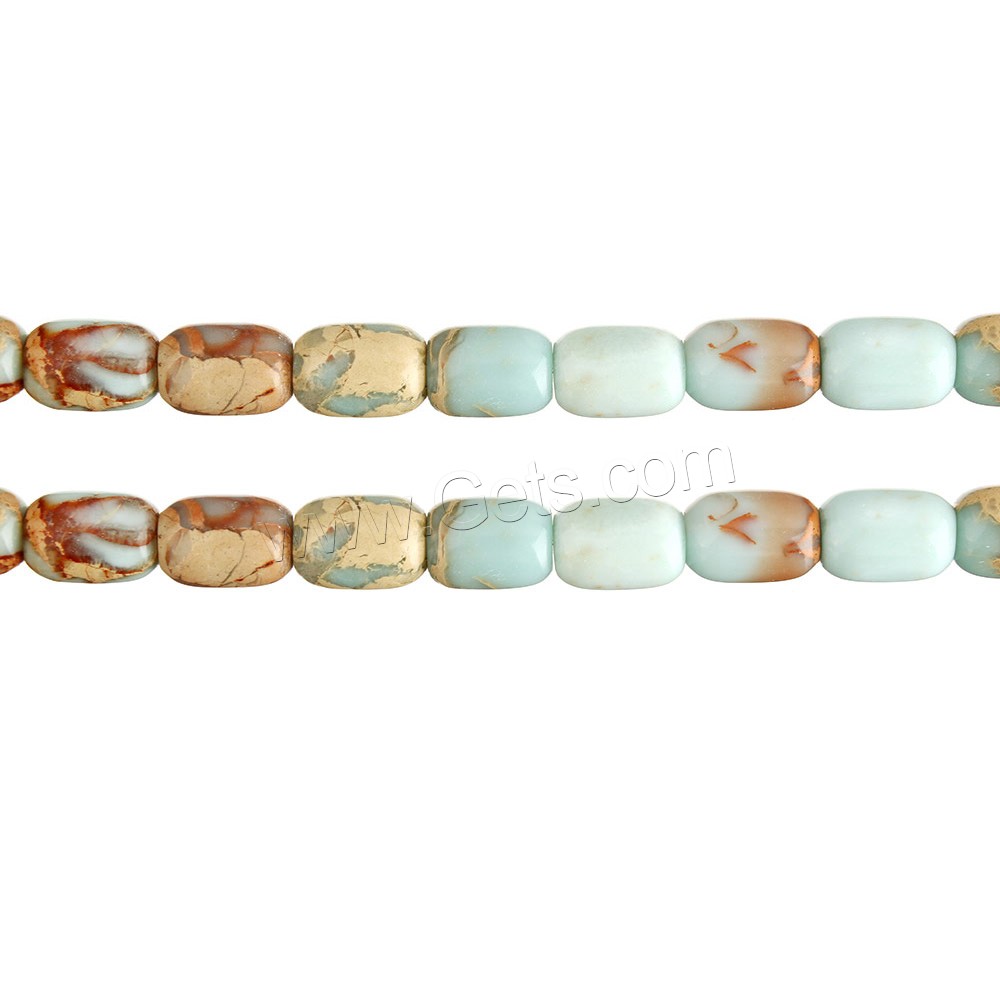 Aqua Terra Jasper Beads, Drum, natural, different size for choice, Hole:Approx 1.8mm, Length:Approx 16 Inch, Sold By Strand