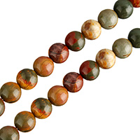 Rote Kiefer Perle, rund, natürlich, verschiedene Größen vorhanden, Bohrung:ca. 0.5-1mm, Länge:ca. 16 ZollInch, verkauft von Strang